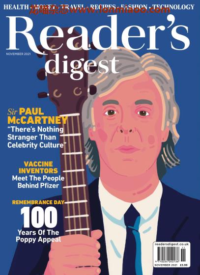 [英国版]Reader’s Digest 读者文摘PDF电子杂志 2021年11月刊